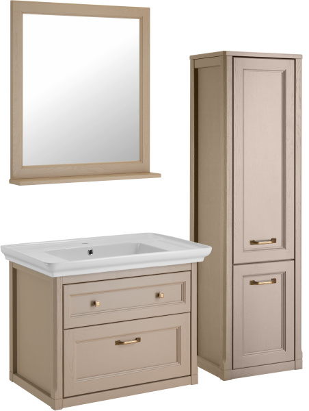 Тумба под раковину ASB-Woodline   Толедо 85  11212 (бежевый)